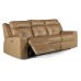 Trundle Power Reclining Leather Sofa or Set with Power Tilt Headrest